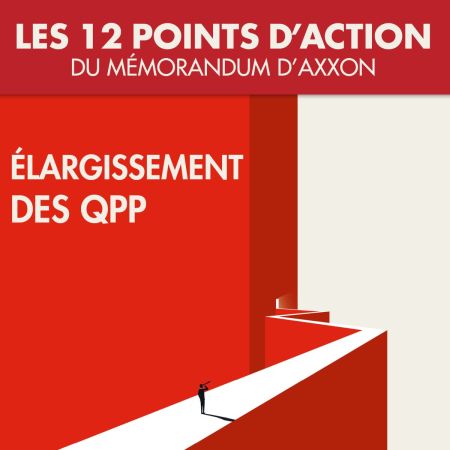 Le mémorandum d'AXXON point par point : l'élargissement des QPP
